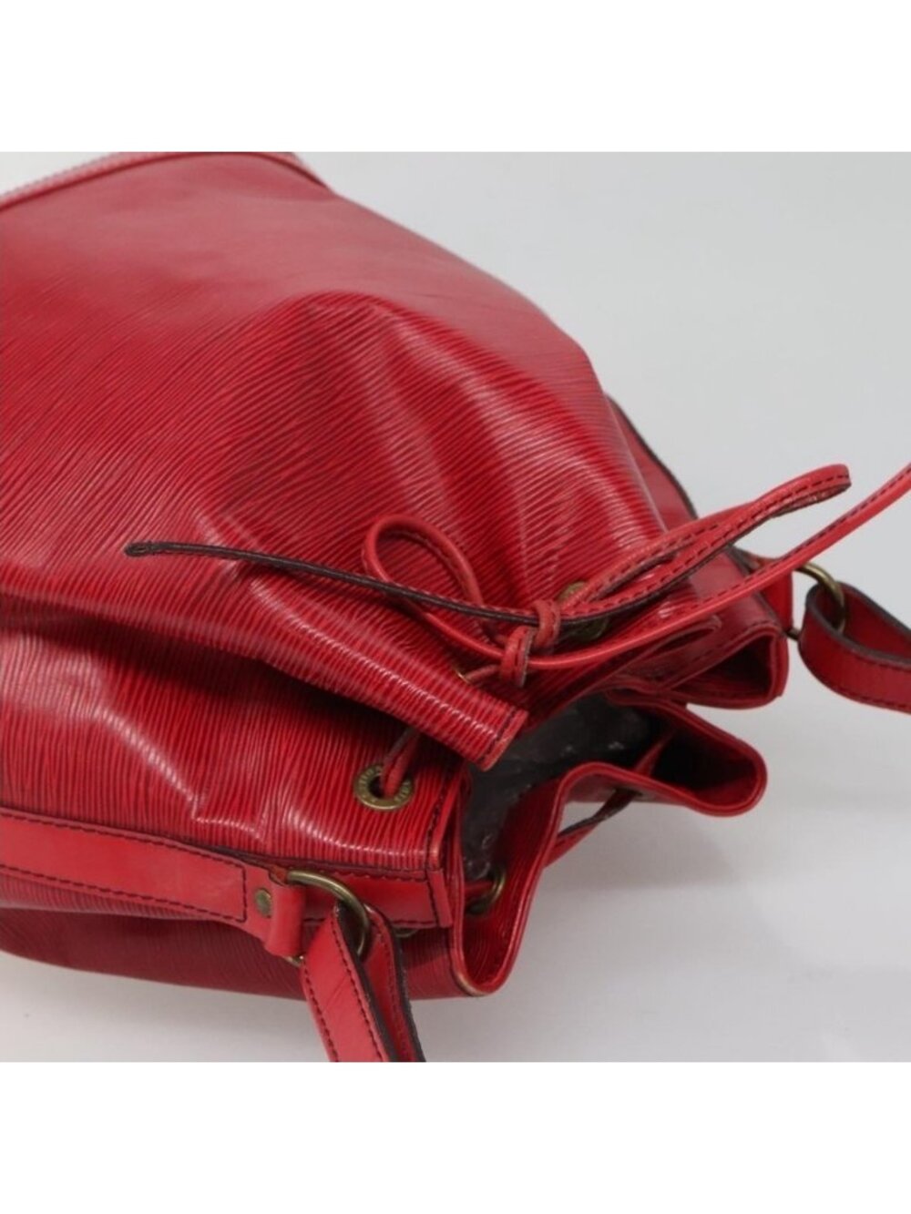 Authentic LOUIS VUITTON Epi Noe Shoulder Bag Red M44007 LV - Picture 13 of 16